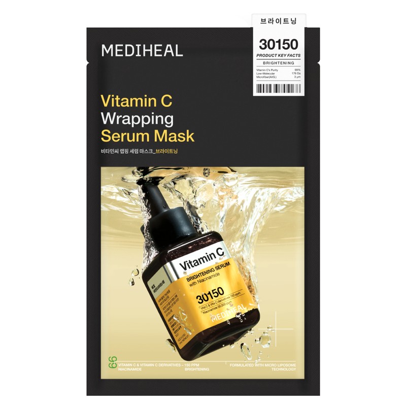 MEDIHEAL Wrapping Serum Mask Sheet 1ea - Vitamin C Brightening