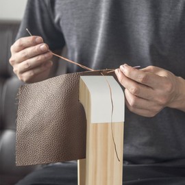 GHDVOP Racing Pony Leather Craft Folding Tabletop Stitching Tree 360 Degree Rotatable Sewing Kit Leather Hand Sewing Wooden Leather Tools DIY Hand Stitched Leather Craft