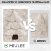 MIULEE Christmas Tree Decorative Pillow Covers Faux Fur Wool Throw