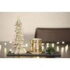 Nordstern Decorative Fir Tree with Glitter Gold Diameter 12 x