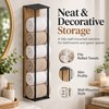 Wall-Mounted Towel Rack for Bathroom Storage – Iron & Wood