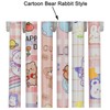 Maydahui 12PCS Cartoon Bear Rabbit Gel Pen Retractable Printing Animal