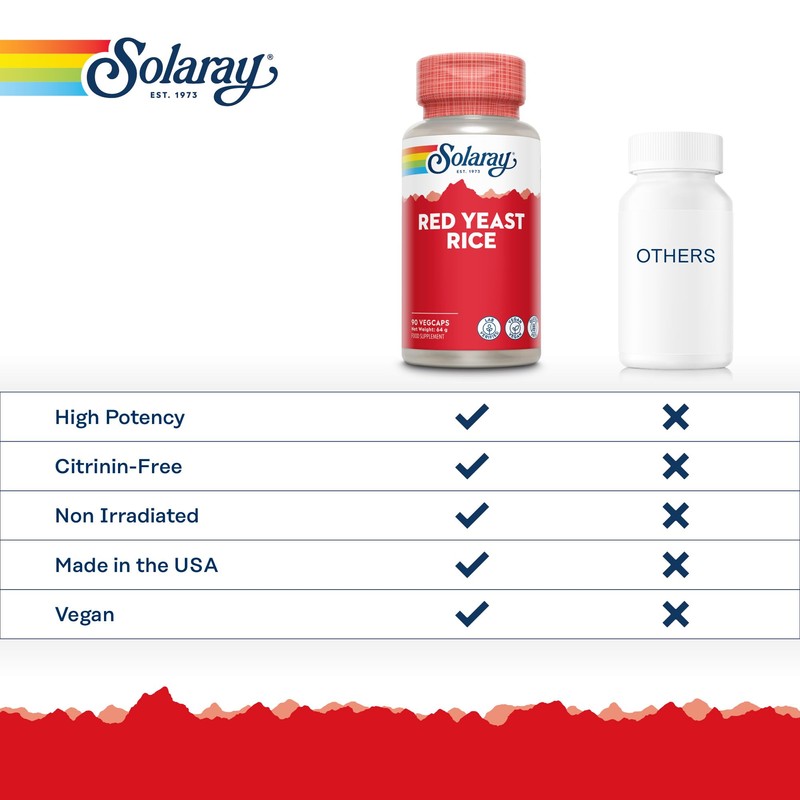 Red Yeast Rice - 90 Vegan Capsules - High Strength