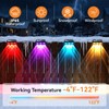 Solar Fence Lights Outdoor 10 Pack, Upgraded Brightness 3X LED