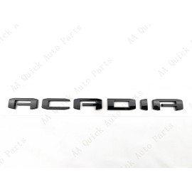 GMC 1PC Gloss Black Door Rear Tailgate Acadia Letter Emblem Fit 2020-2023 Acadia