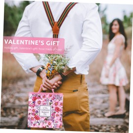 Beavorty 1 Box Rose Soap Women Christmas Artificial Rose Floral Scented Bath Soap Rose Petals Scented Soap Christmas Wedding Soap Mother