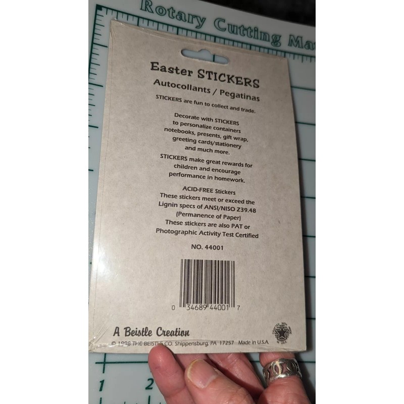 beistle Vintage Stickers Beistle Easter Stickers Easter Eggs New In