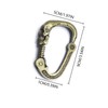Skull Style Carabiner Clip with Articulated Cervical Column Clasp,Hiking Backpacking