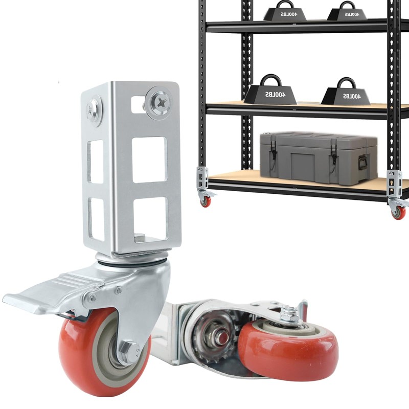 4PCS Storage Rack Caster Wheels,3" Heavy Duty Locking Caster Wheels