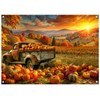 AIIKES 82.6x59 Inches Fall Photo Backdrop Autumn Pumpkin Patch Harvest