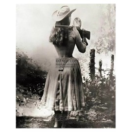 ANNIE OAKLEY MIRROR SHOT WILD WEST SHARPSHOOTER 8X10 PHOTO