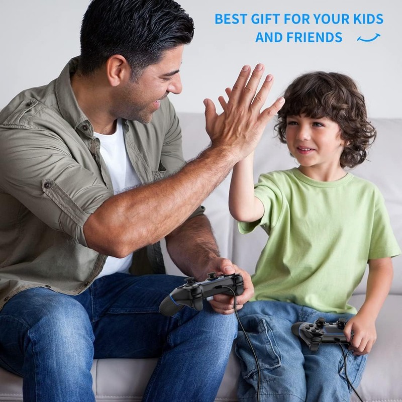 Wired Controller for Plays-4 Joystick Gamepad Controller for Plays-4/Pro/Slim/with Dual