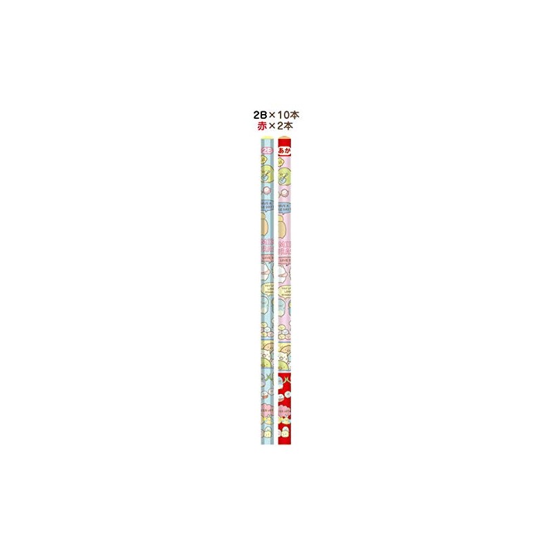 Sumikko Gurashi Shakikata Pencils (2B, Red) Comics Happy School (10