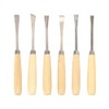 6pcs Carving Tool Kit Semicircle Wood Carving Hand Chisel Tool