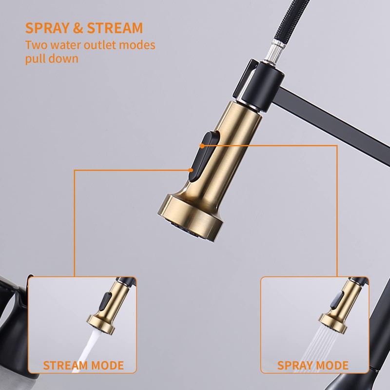 Touchless Kitchen Faucet ， KEER Smart Motion Sensor Hands Free