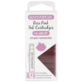 Monteverde Ink Cartridge (Standard Size), Rose Pink