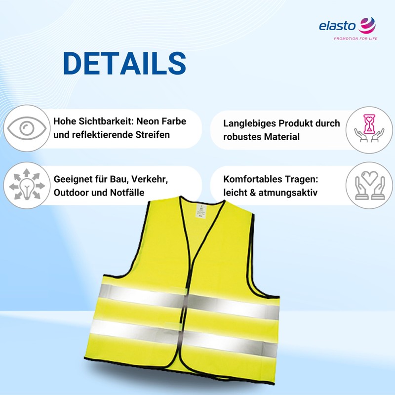 Set of 2 High Visibility Vest in Case According to