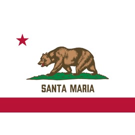 Santa Maria California Flag Sticker Decal Mega Deal 7 Stickers for this California City or Location