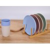 LuckyZone 7 Inches Small Unbreakable Wheat Straw Plates - Reusable