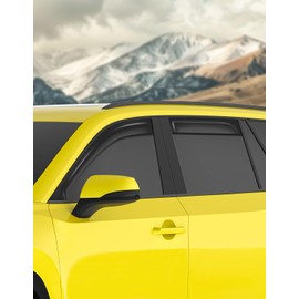 Deejecsun in-Channel Window Rain Guards Fit for Toyota Grand Highlander 2024 2025 2026 Extra Durable Rain Guards Side Window Deflectors Vent Visors Vent Shades Car Accessories Visors -4 pcs