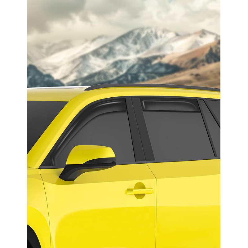 Deejecsun in-Channel Window Rain Guards Fit for Toyota Grand Highlander