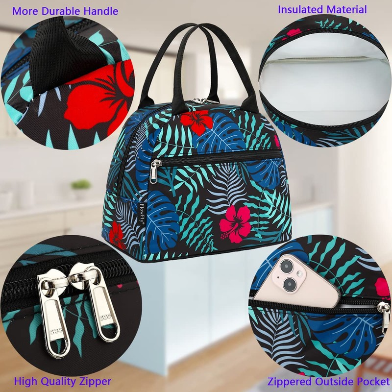 FlowFly Insulated Lunch Cooler Bag - Tote Bag Organizer for