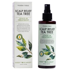 Scalp Relief Tea Tree Leave-In Conditioner, Soothes Itchy, Dry Scalp, Hydrates, Detangles & Nourishes Hair, Lightweight Formula, 240ml/8 fl oz