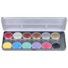 Superstar Aqua Face &amp; Body Paint 12 Color Palette Shimmer