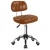 BFTOU Square Swivel Stool with Wheel for Work SPA Shop