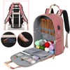 SINVICKO Crochet Bag, Knitting Bag Backpack and Totes Organizer with