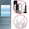 Toothbrush Replacement Heads Compatible with AquaSonic Black Series/Black Series pro/Vibe