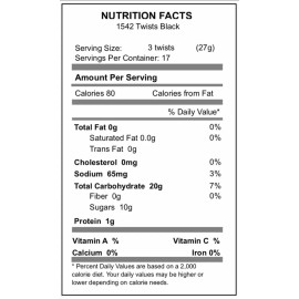 Backroad Country Black Licorice Twists 16 Ounces Pack of 1 NEW