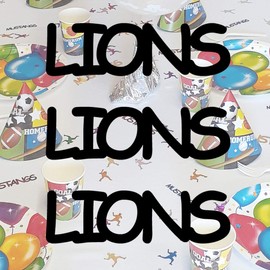 LIONS - Confetti Team Name in 12 Metallic Colors. Includes Toss Mix JJWT043