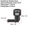 X AUTOHAUX 2pcs Fuel Line Quick Connect 90 Degree for