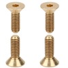 50Pcs Flat Hex Socket Screw Copper Countersunk Head Fastener Hardware