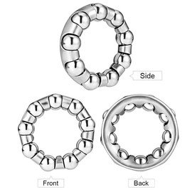 Yunmoxiao 4Pcs Bike Ball Bearing Retainer Replacement Mountain Bike Parts 1/4 inch x 9 Balls Bicycle Repair Accessories for Kids/Stretch Bicycle MTB Bicycle Ball Bearings Bike Crank Bottom Bracket