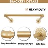 AddGrace Industrial Pipe Clothing Rack 20.5" Gold Clothing Rack DIY