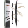 2-Tip Eyebrow Pen, Eyebrow Pencil Dual-Ended Microblading Eyebrow Pen with