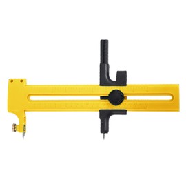 TARATI Circle Cutter for Paper, Compass Cutter, Adjustable, Plastic, Circular Cutter, Circular Cutter, Graduated Diameter, Compact, Students, Stationery, DIY Crafts, Paper Cutter, Office Supplies