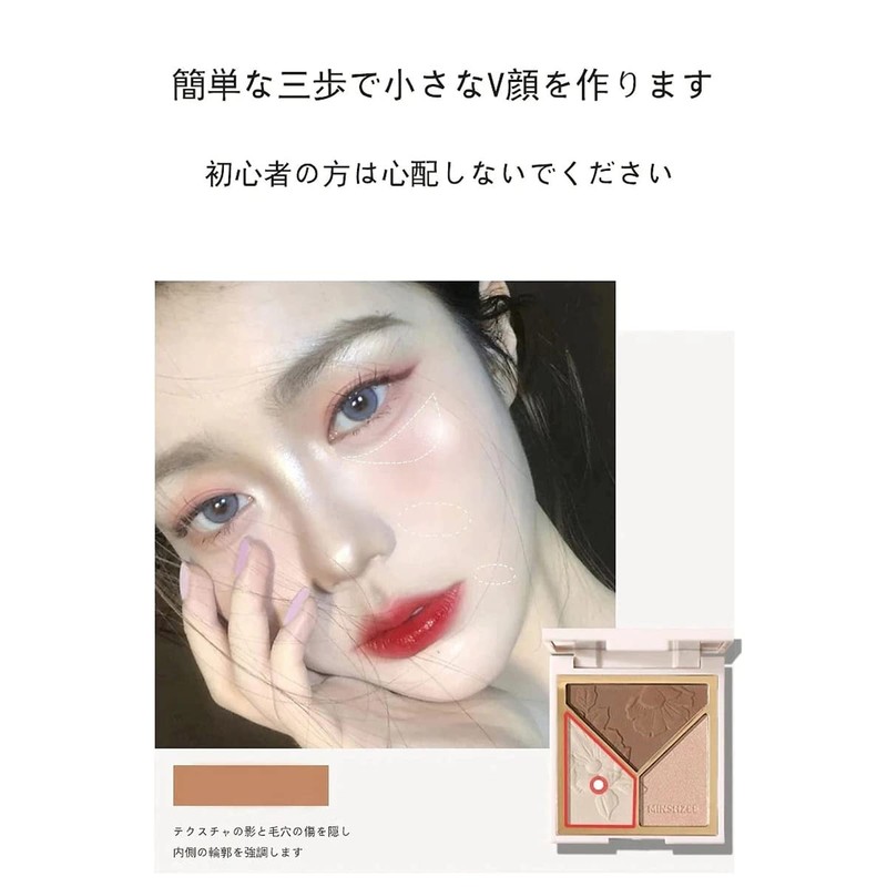 Light and Shadow Artist Blush Shading Highlights All-in-One Disc Brighten