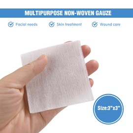 OneMed Dental Gauze Wound Care Product 1 Pack of 200 Highly Absorbent Non-Woven Gauze Sponges 4-Ply 3x3 Inch All-Purpose Non-Sterile Gauze Pads