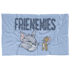 LOGOVISION Tom and Jerry Blanket, 36"x58" The F is for Frenemies Fleece Blanket