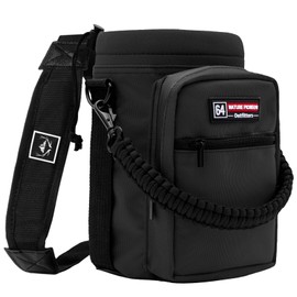 NATURE PIONEOR Insulated Water Bottle Holder with Shoulder Strap for 64oz Sports Water Jugs Bottles, Carrier/Pouch Sleeve for Outdoor Camping, Hiking,Gym