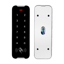 Door Access Control Kit, RFID Keypad, 1200LB Magnetic Lock Set, Exit Button, Doorbell, Power Supply Controller, 10 RFID Key Fobs (XC50-500kg-Kit)