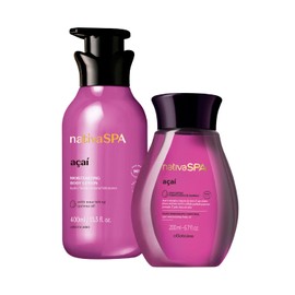 O Boticário Nativa Spa Acai Gift Set Skin Care with 2 Products | Body Moisturiser 400 ml and Perfumed Body Oil 200 ml