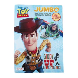 Making the Grade Toy Story ''Giddy Up Partner'' Coloring and Activity Book with Bonus Bookmarks on Back - 80 Pages, Blue