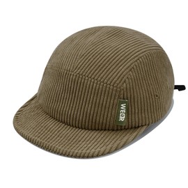 Clape 5 Panel Hat Soft Short Bill Trucker Cap Corduroy Baseball Hat Flat Brim Camper Hat Unstructured Low Profile Dad Hat