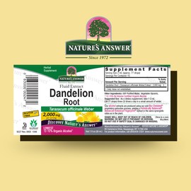 Answer Dandelion Root | Supports Healthy Liver Function | Low Organic Alcohol -Gluten-Free Kosher Certified- nonGMO 1oz