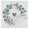 HEKU 100 napkins, 3-ply, 33 x 33 cm, eucalyptus heart,