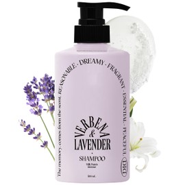 ODID Milk Protein Intensive Shampoo - Korean Volumizing and Hair Loss Relief Perfume Shampoo for Damaged Hair - Subtle Verbena Lavender Scent - pH5.5 Scalp Purifying, 16.9 fl.oz.